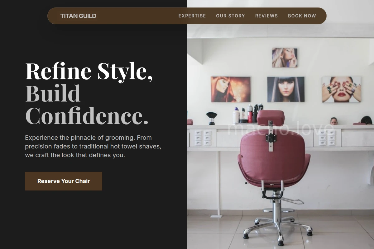 Refined Barbershop Hair Salon